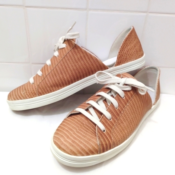Freda Salvador Shoes - Freda Salvador Eda Sneakers Leather Mini Croc Made In Spain 8.5